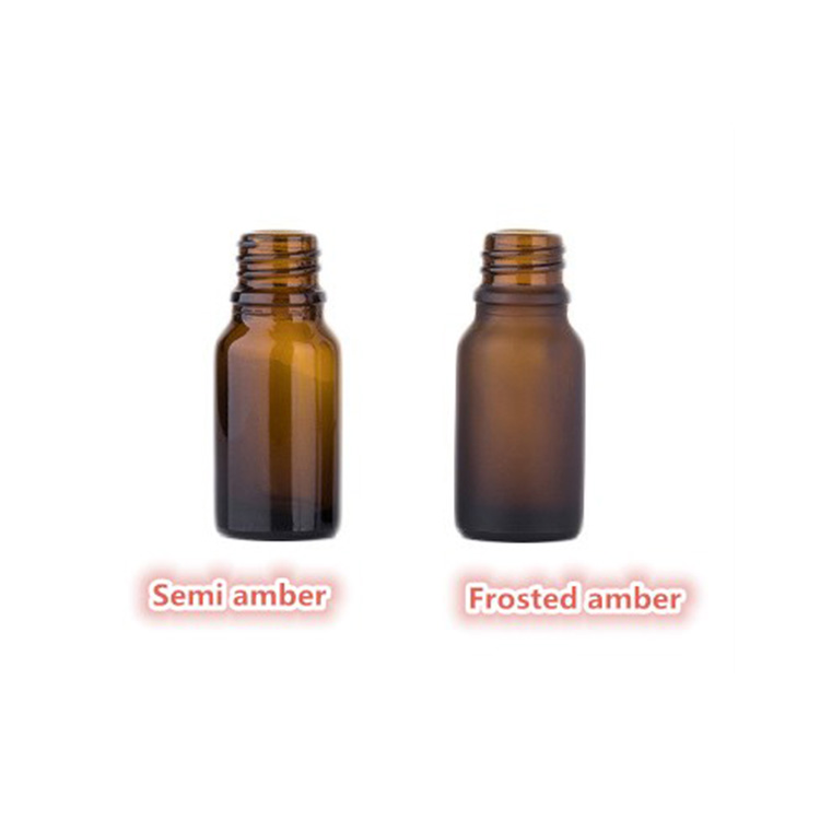 10ml glass amber essential oil bottle tamper evident cap glass bottle euro dropper