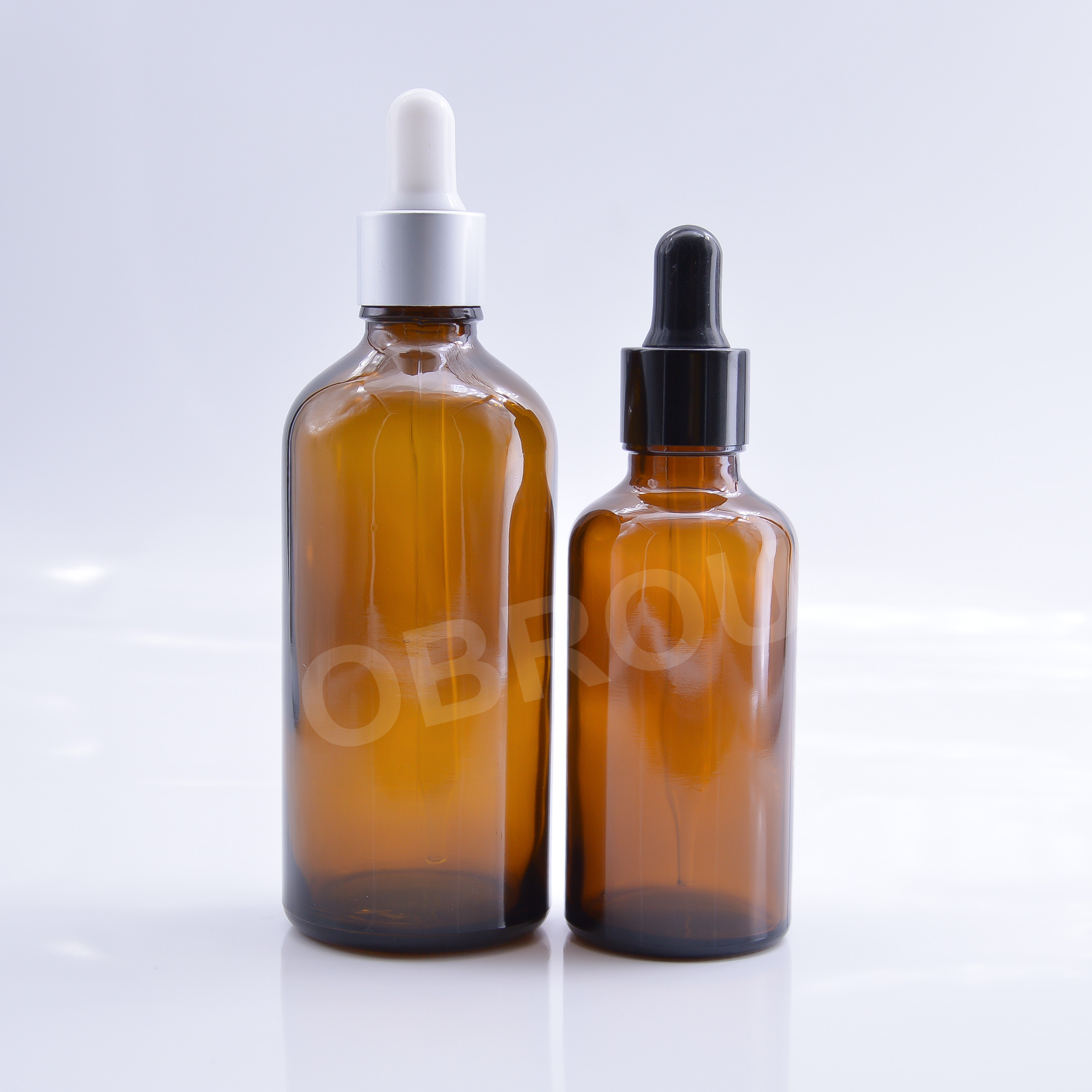 10ml glass amber essential oil bottle with child proof dropper plastic cap tamper evident ring