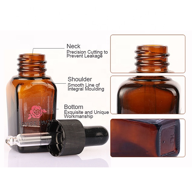 10ml glass bottle with dropper Amber essential oil 10-100ml dropper glass bottle 1 oz amber glass dropper bottles wholesale