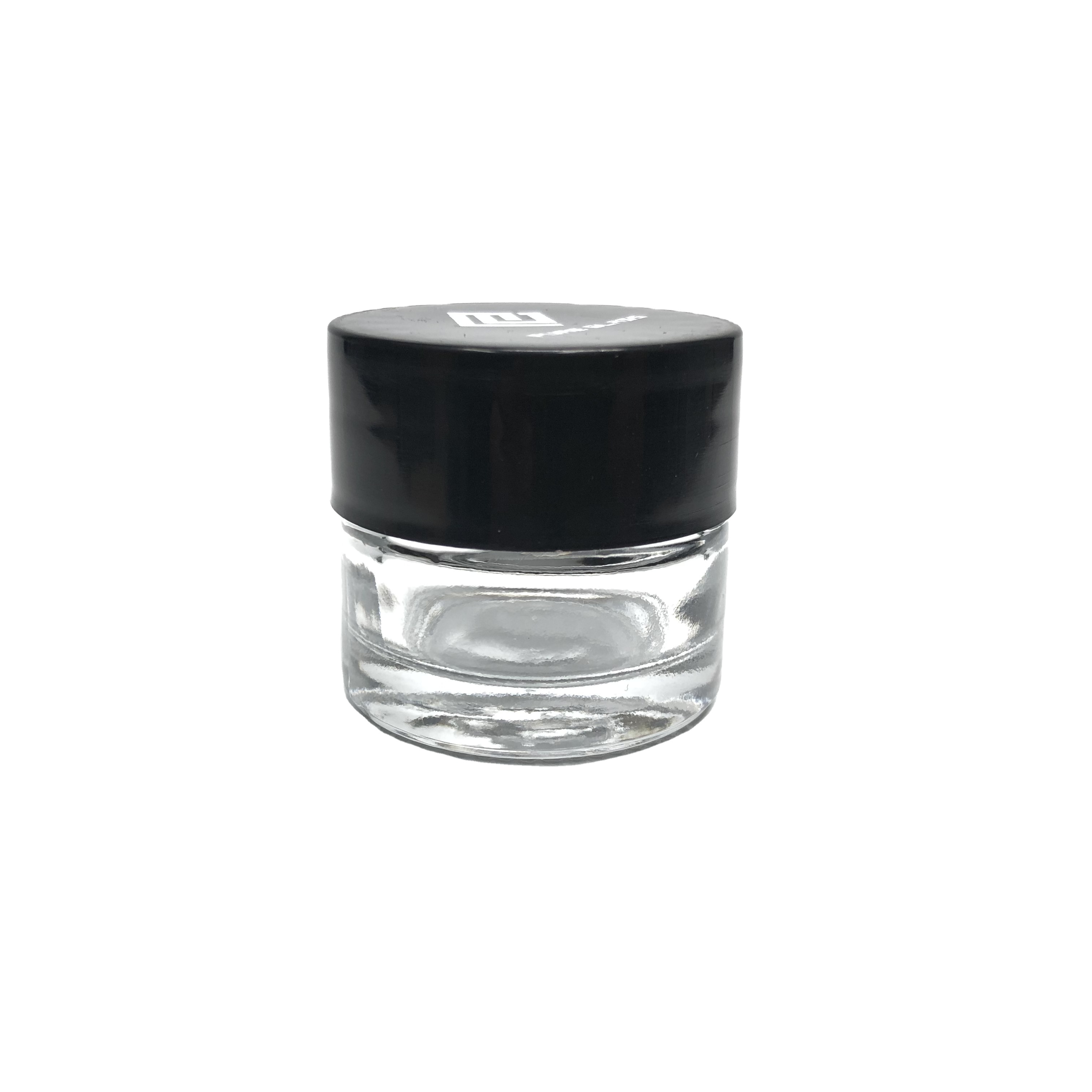 10ml glass eye cream jars cosmetic container tall neck with screw top plastic cap