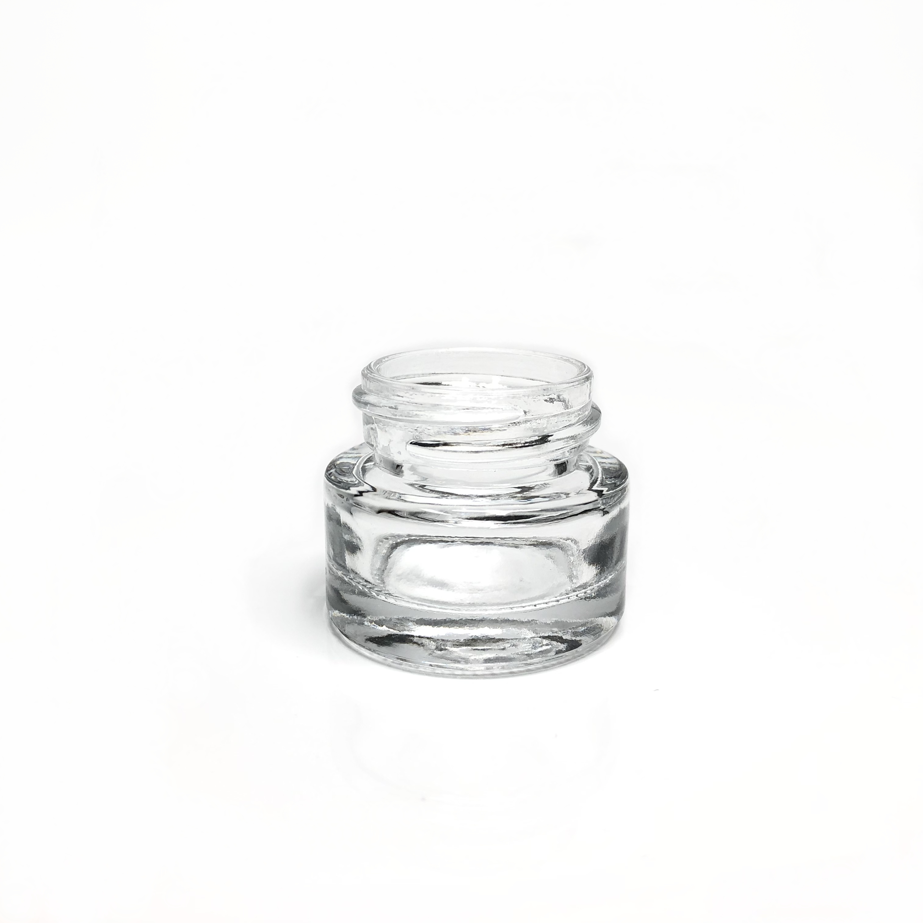 10ml glass eye cream jars cosmetic container tall neck with screw top plastic cap