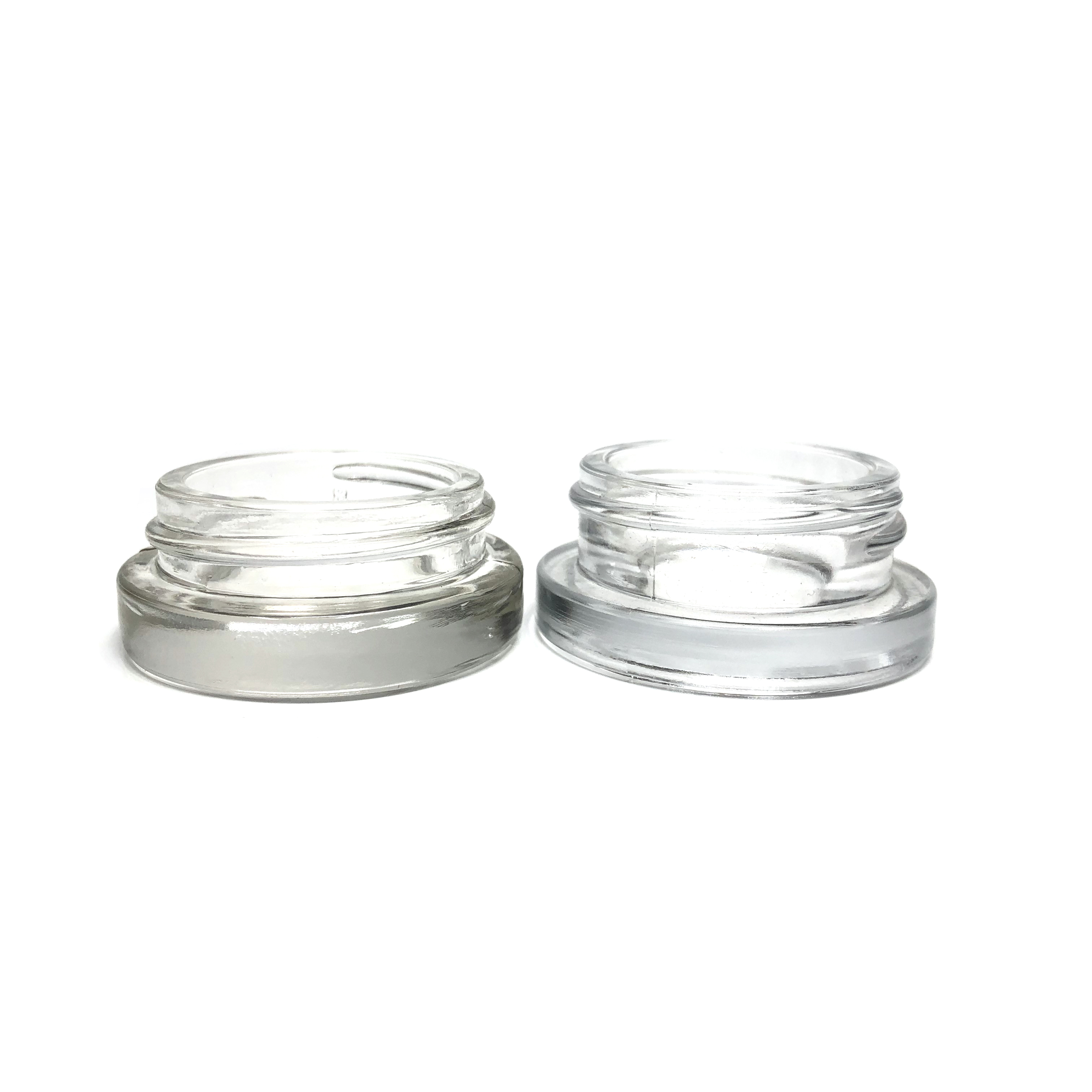 10ml glass eye cream jars cosmetic container tall neck with screw top plastic cap
