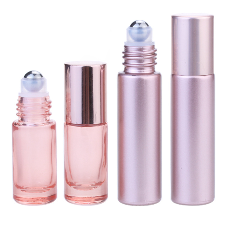 10ml matte black glass roll on bottle with stainless steel roller ball popular roller bottles for essential oils