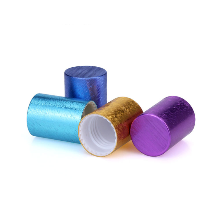 10ml matte frosted colorful Glass Perfume Essential Oil Roll On Bottles with Golden velvet cover