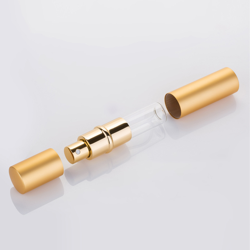 10ml metal texture Spray Bottle Portable Bottle Travel Container Kitchen Refillable Container Perfume Bottle 1pc