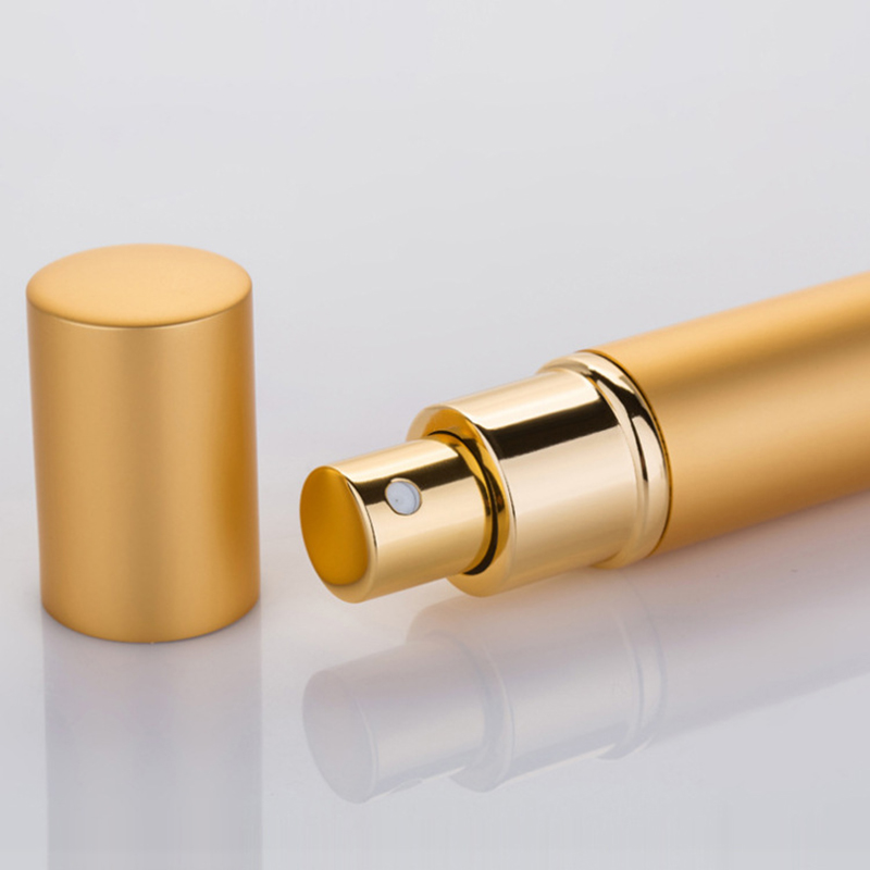 10ml metal texture Spray Bottle Portable Bottle Travel Container Kitchen Refillable Container Perfume Bottle 1pc