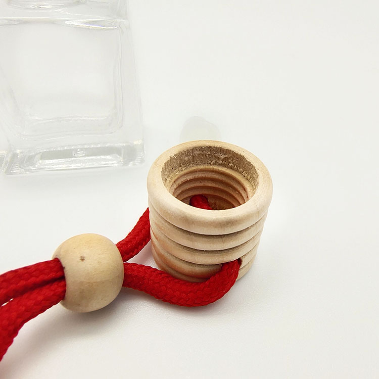 10ml red string and metal clip hanging car glass diffuser bottle