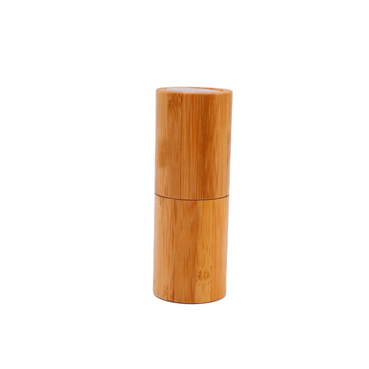 10ml revolving bamboo cover hidden glass inner spray perfume bottles