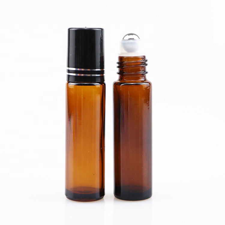 10ml roll blue bottles with ball roll on clear glass bottle cosmetic roll on bottle