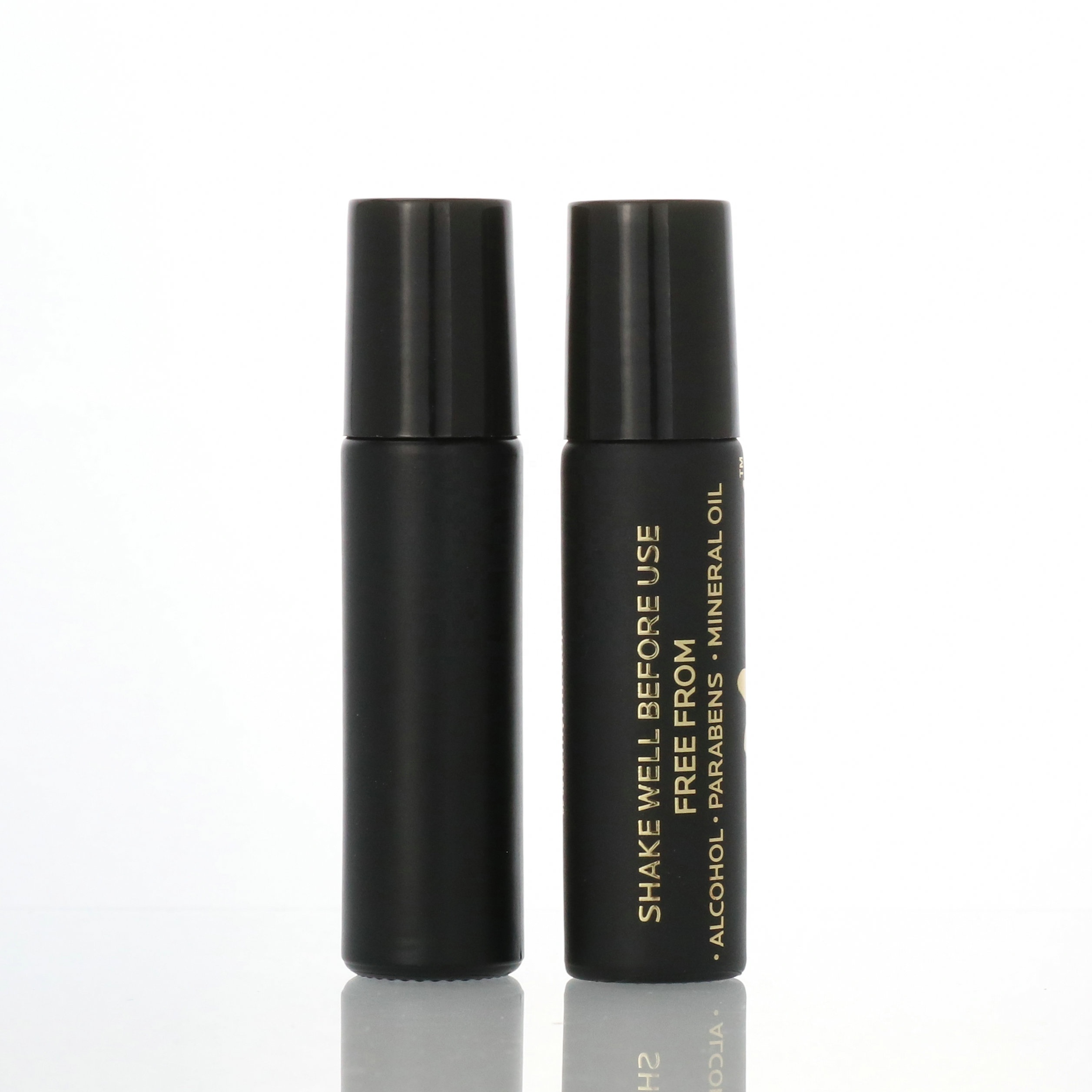 10ml roll on glass perfume bottle empty amber glass roll-on essential oil bottle with stainless steel roller ball black cap