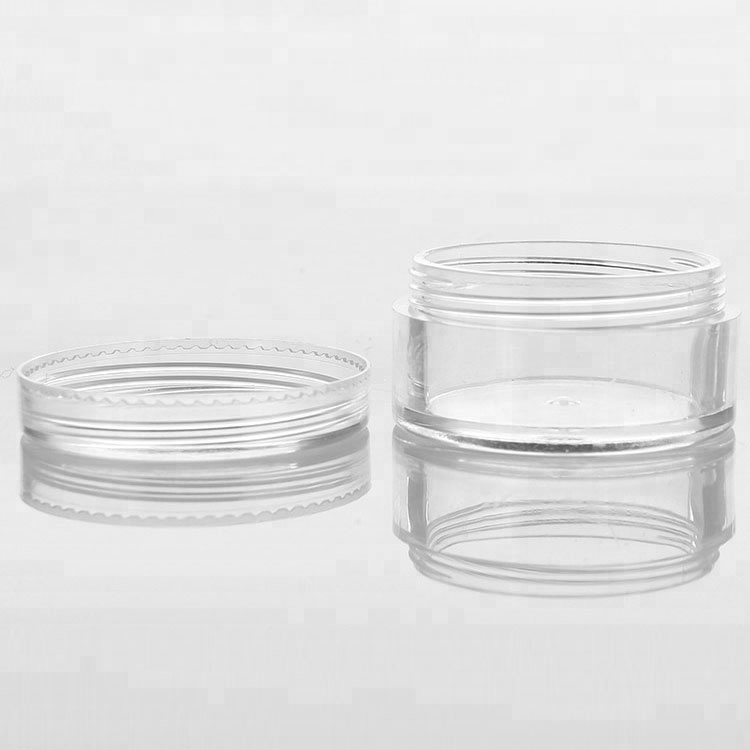 10ml  round  plastic PS empty skin care cream jar