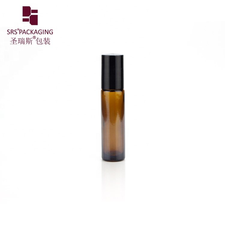10ml thick wall empty roller metal ball glass bottle for essential oil
