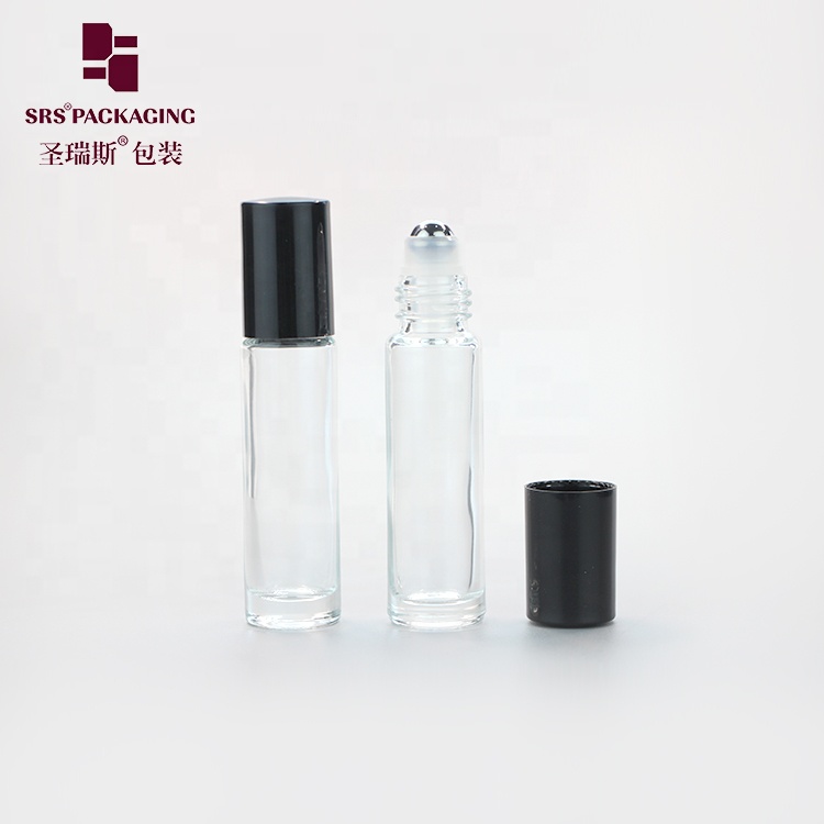 10ml transparent empty essence refresh oil skin care attar glass bottle