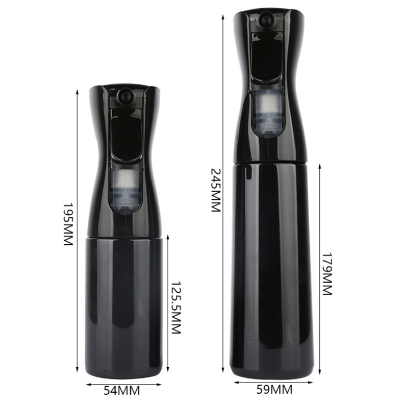 10oz 200ml 300ml 500ml hair Fine Mist Continues Barbershop Hair Salon Plastic Spray Bottle