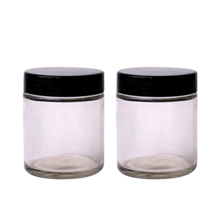 10oz 300ml clear airtight straight side glass storage jars for food candy honey caviar jam with screw lid