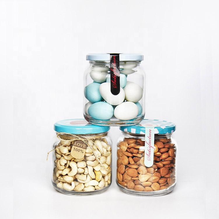 10oz 300ml clear wide mouth airtight sealed storage Glass Jar wholesale