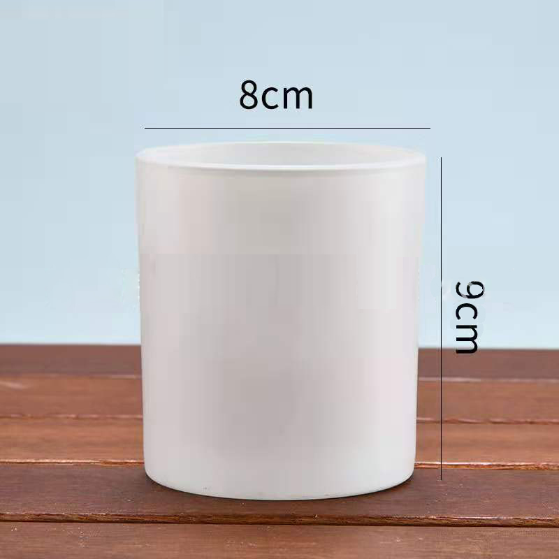10oz black frosted candle jar with custom metal lid or bamboo lid