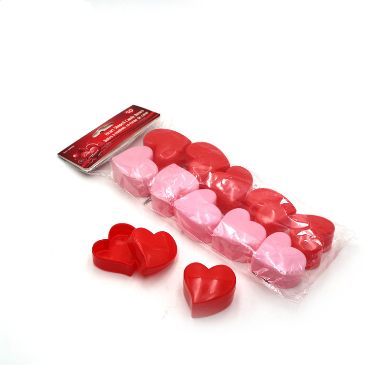 10pcs PP material creative Plastic Candy heart-shaped chocolate box storage organizer