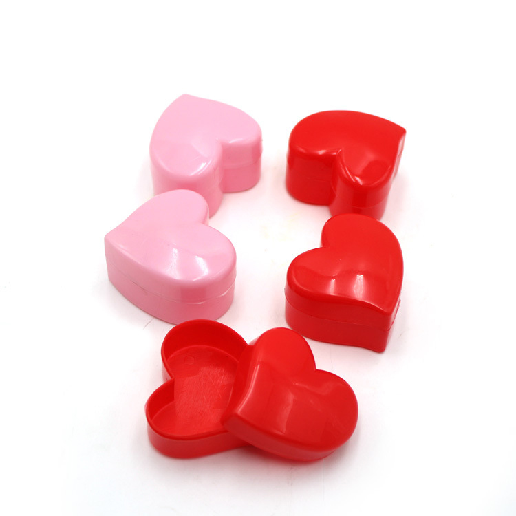 10pcs PP material creative Plastic Candy heart-shaped chocolate box storage organizer