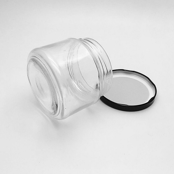 11.5 oz 300ML Clear Straight Sided Glass Canning Jars with Gold metal Lid