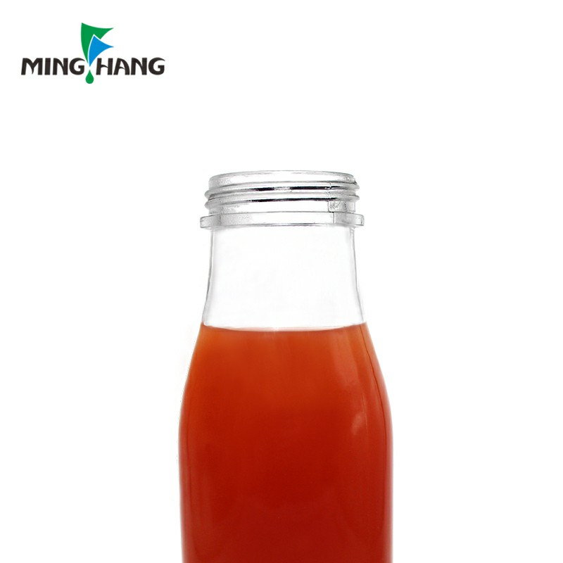 11 Oz Glass Milk Bottles with Metal Twist Lids, glass bottle for fruit juice with straws