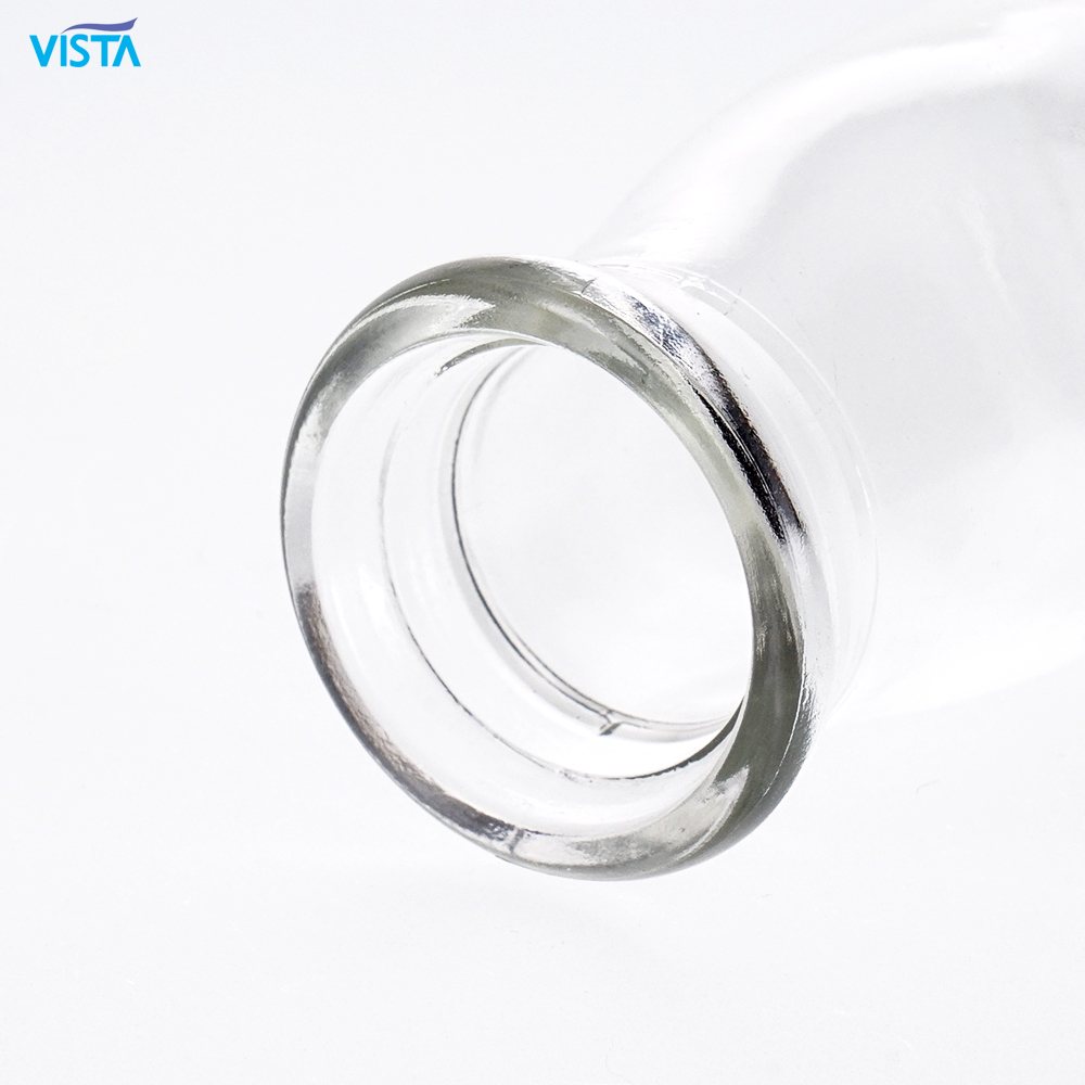 110ml Normal Flint Pudding Bottle Plastic Cap Glass Bottle