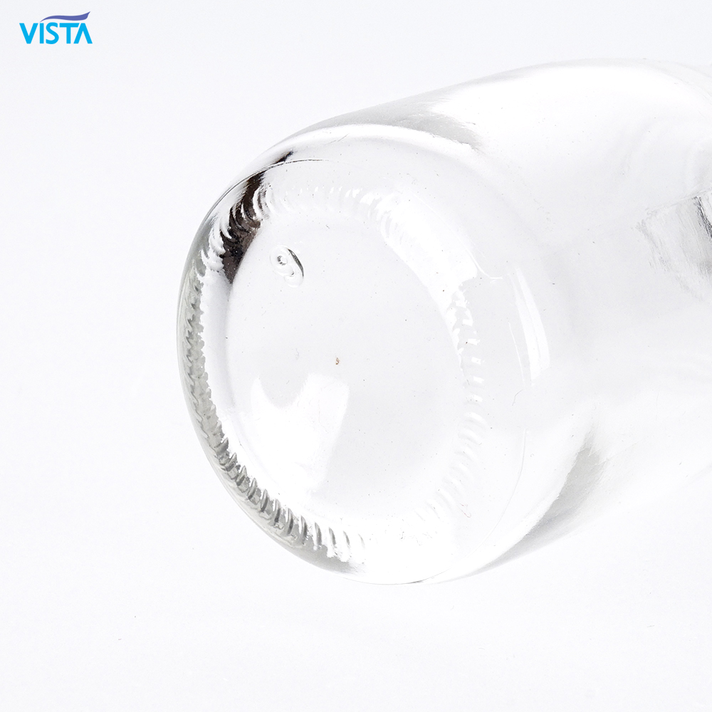 110ml Normal Flint Pudding Bottle Plastic Cap Glass Bottle