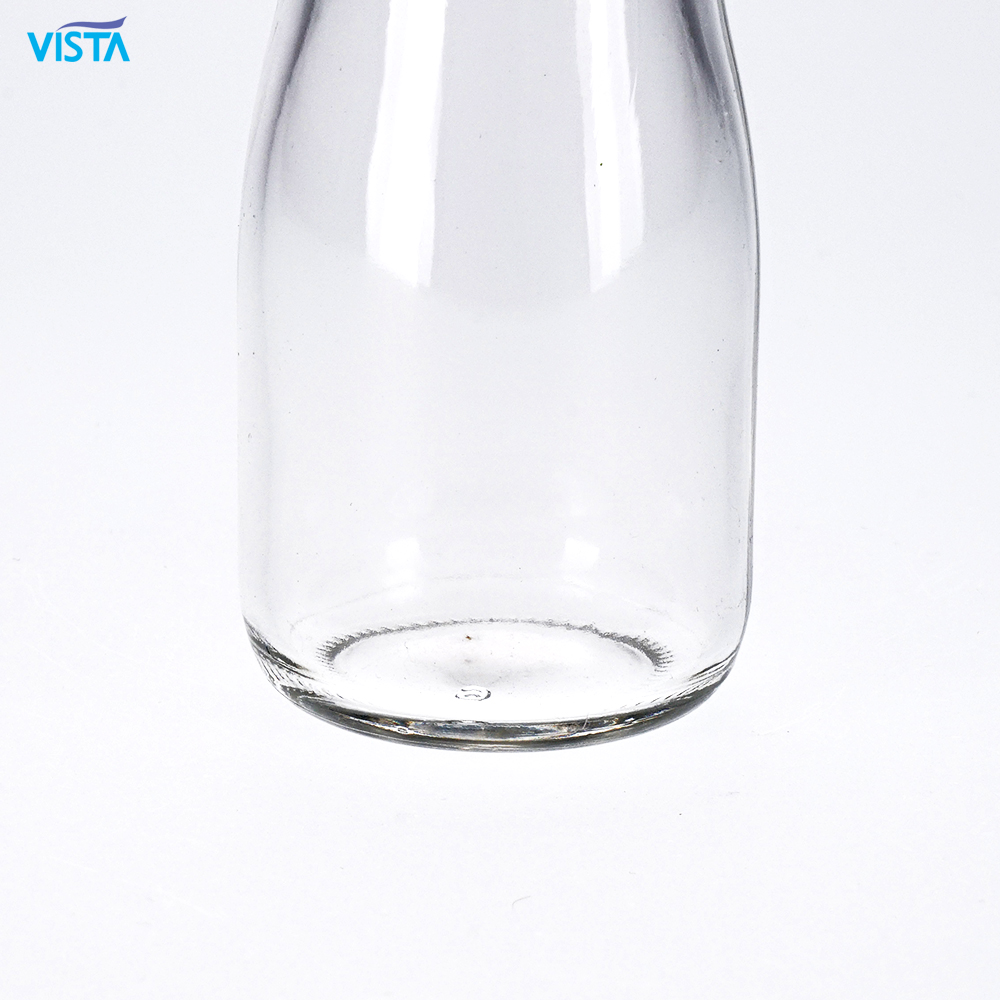 110ml Normal Flint Pudding Bottle Plastic Cap Glass Bottle