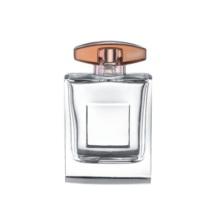 110ml square glass perfume bottle clear empty high quality perfume bottle