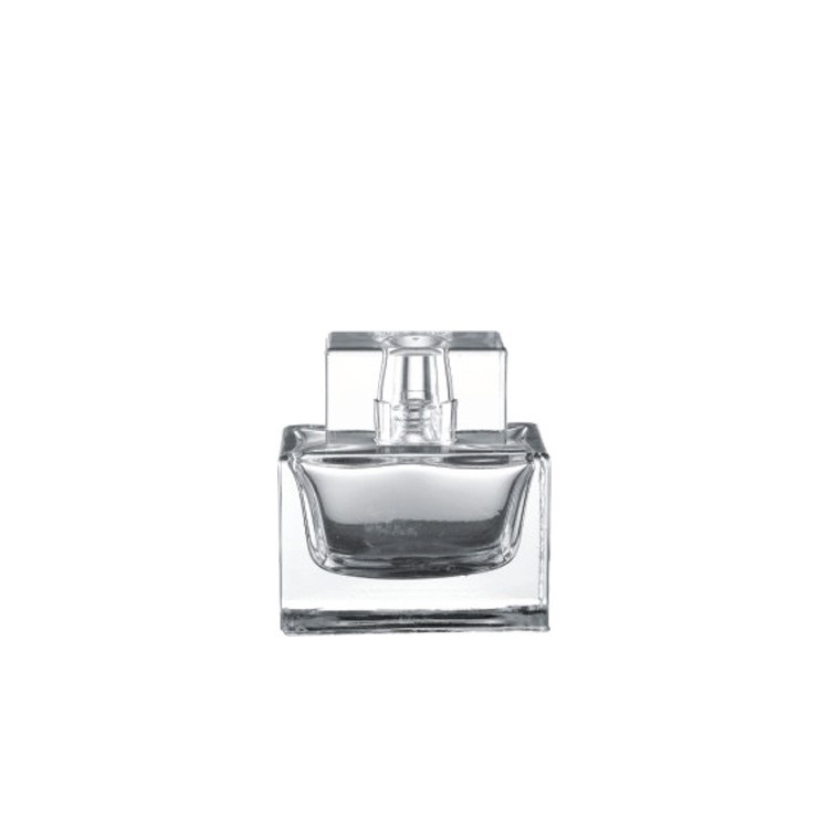 110ml square glass perfume bottle clear empty high quality perfume bottle