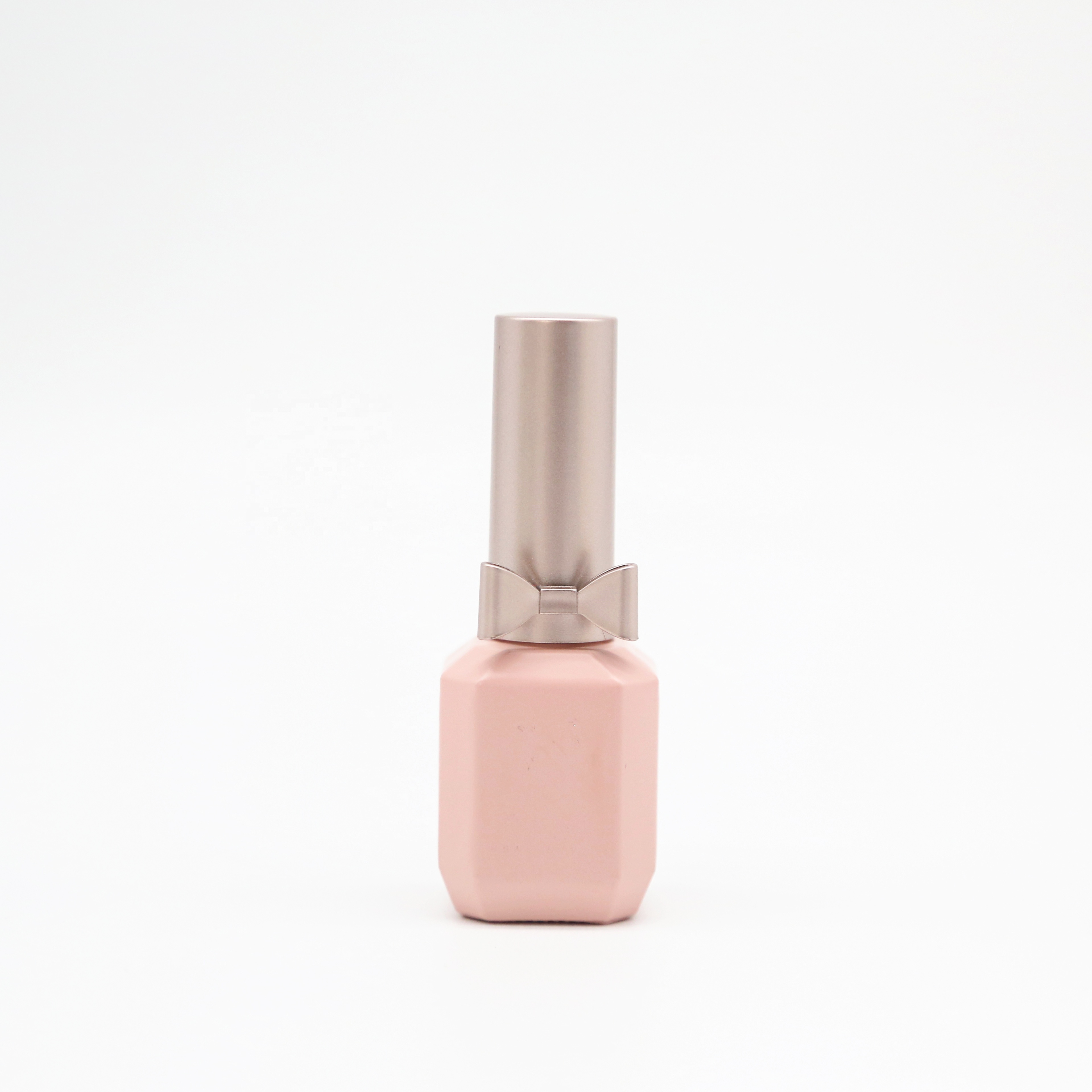 11ml Pink Empty Matte Nail Polish Bottles With Rose Gold Cap Nail Polish Bottle Supplier Low MOQ