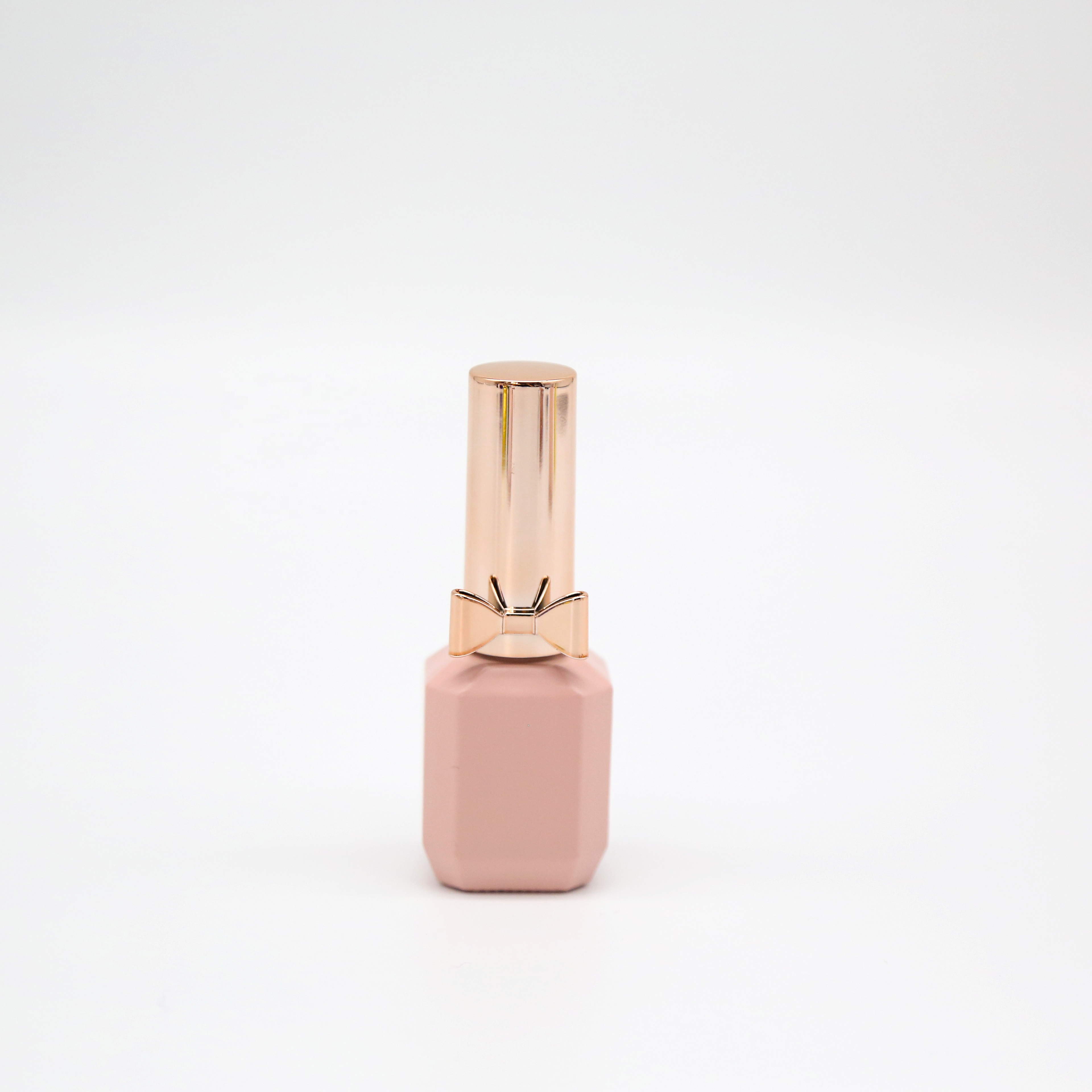 11ml Pink Empty Matte Nail Polish Bottles With Rose Gold Cap Nail Polish Bottle Supplier Low MOQ