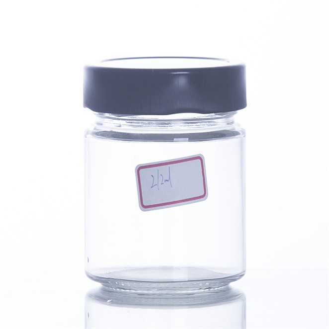 12.5OZ 375ML Empty Ergo Food Grade Canning Pickle Jam Honey Glass Jars With Metal Lids