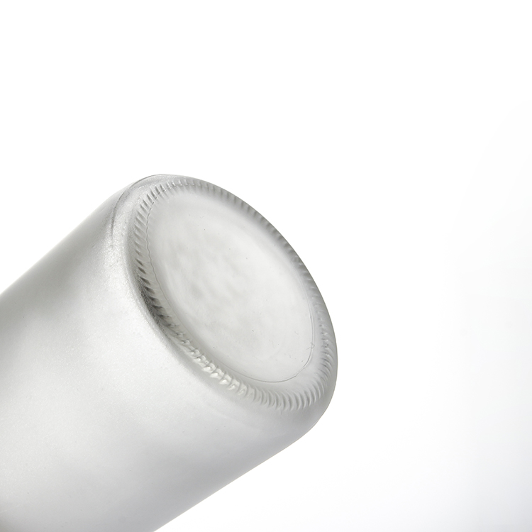 12.5oz 375ml Frosted Round Glass Water bottle Juice Kombucha tea bottle With tall cap