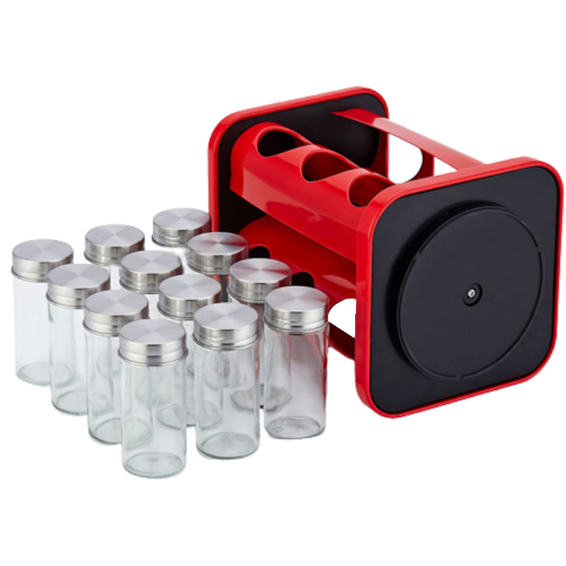 12 Bottles Spice Rack Stand Holder Countertop Species Organizer