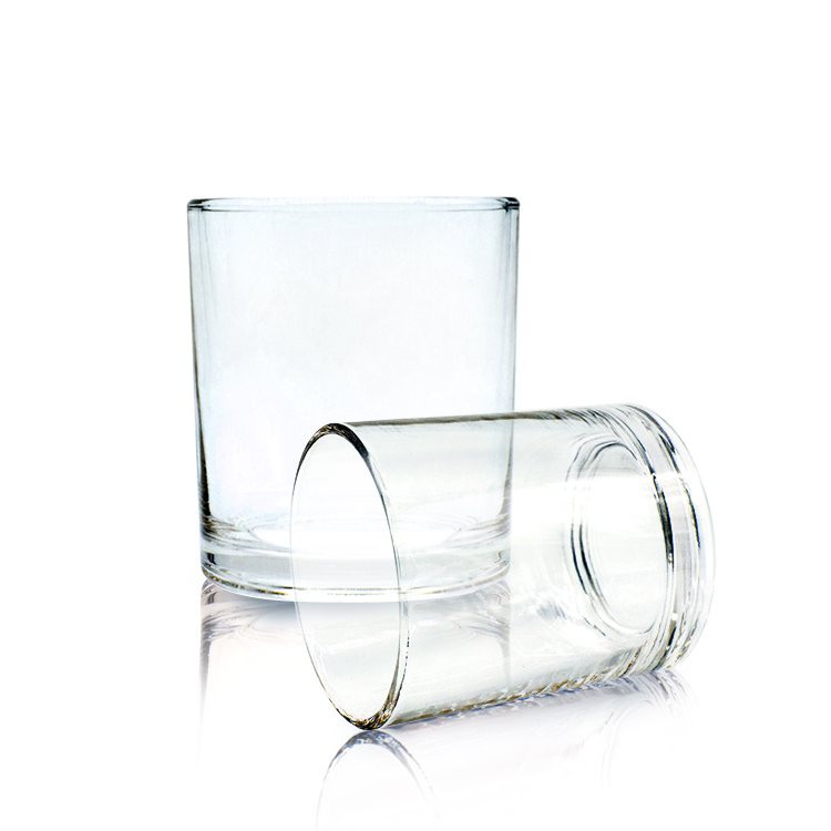 12 Oz Wholesale Recycled Decorative Fancy Colored Glass Candle Jars For Christmas Decoration