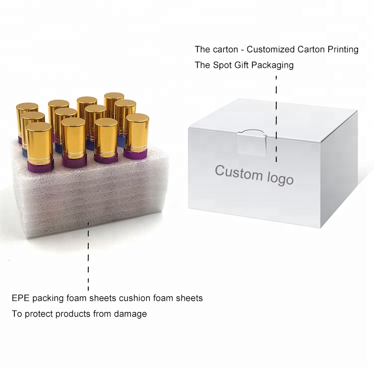 12 Pack Gradient Color Essential Oil Glass Roller Bottles 10ml