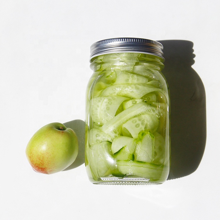 12 Packs 16oz Clear Glass Mason Canning Jar With 70mm Lid Cheap Price