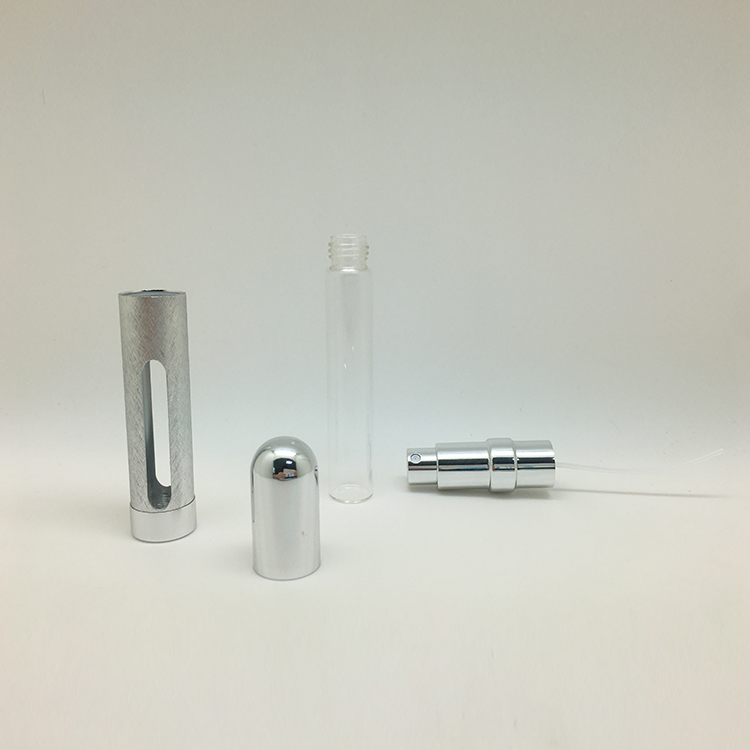 12 ml Bullet Head Aluminum Tube Fashion Portable Mini Empty Perfume Bottle Spray Bottle In Stock Custom