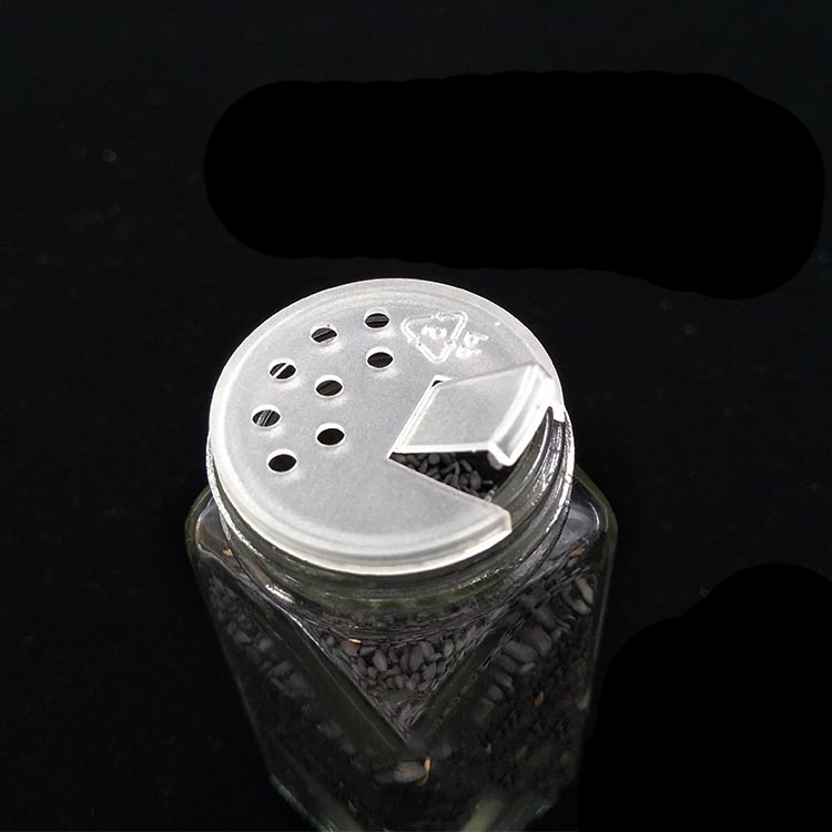 12 or 20pack 4oz Square Glass Spice Jar Shaker Fitment and Metal Lid