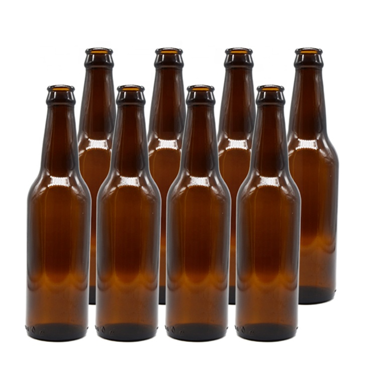 12 oz Amber Glass Beer Bottles for Home Brewing with Crown lid