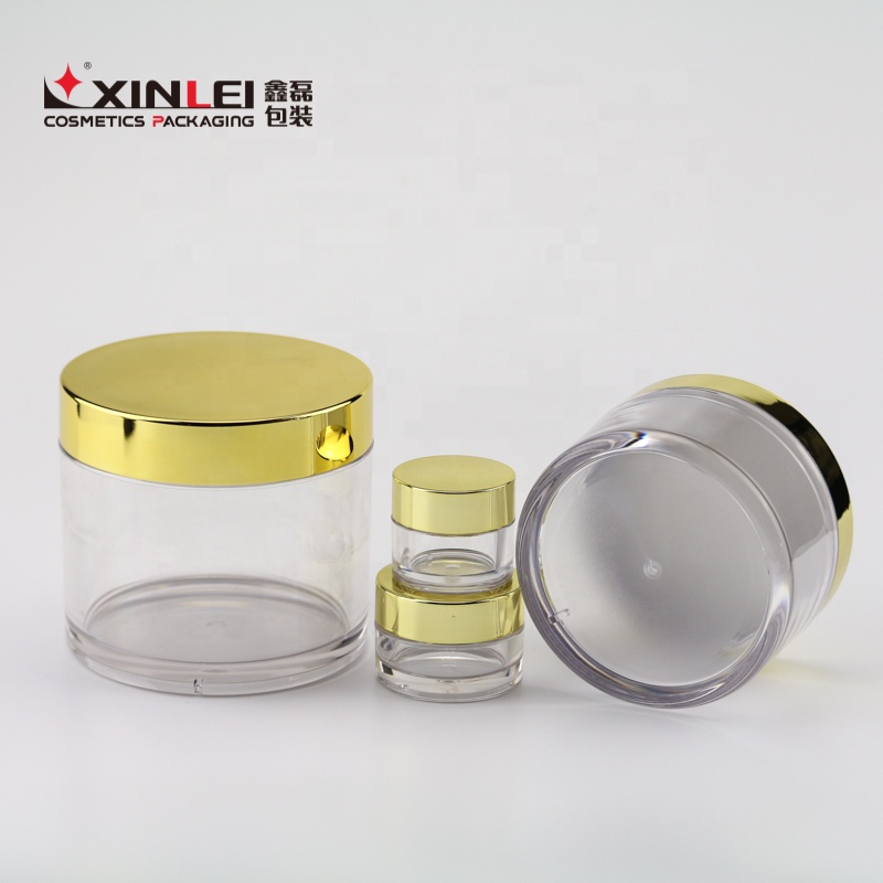 12 oz jar gold lid 350g  plastic cosmetic PETG cream jar for hair care also body butter container