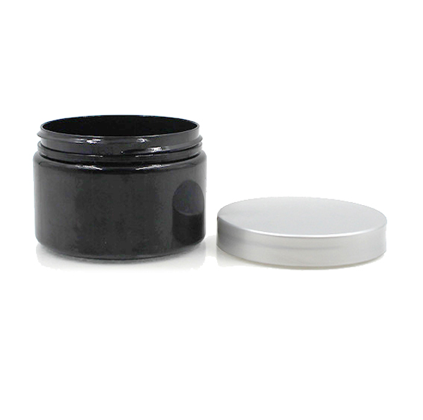 120 Ml 4oz Flat PET Body Butter Face Cream Cosmetic Plastic Jar With Lid