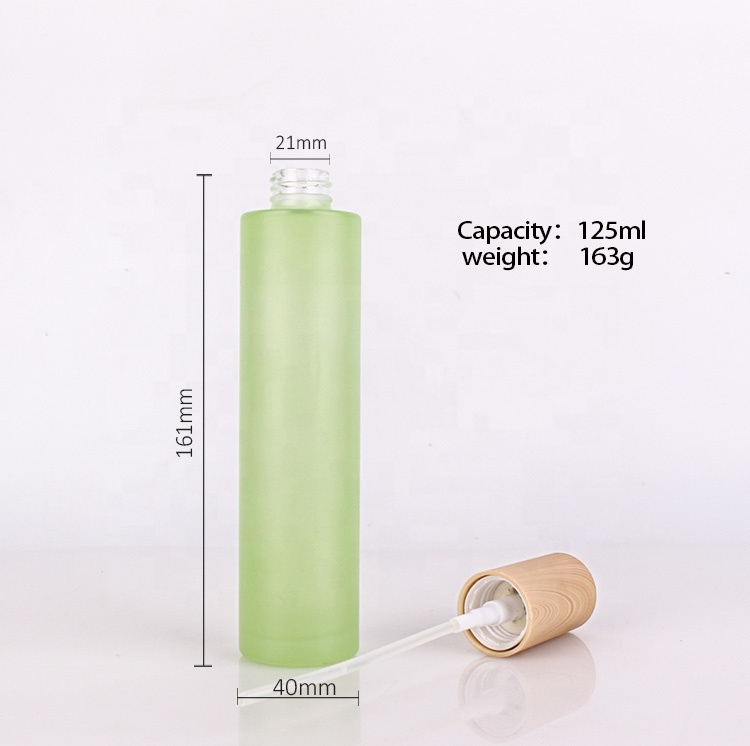 120 ml cosmetic packing lotion glass bottle with pump press cap