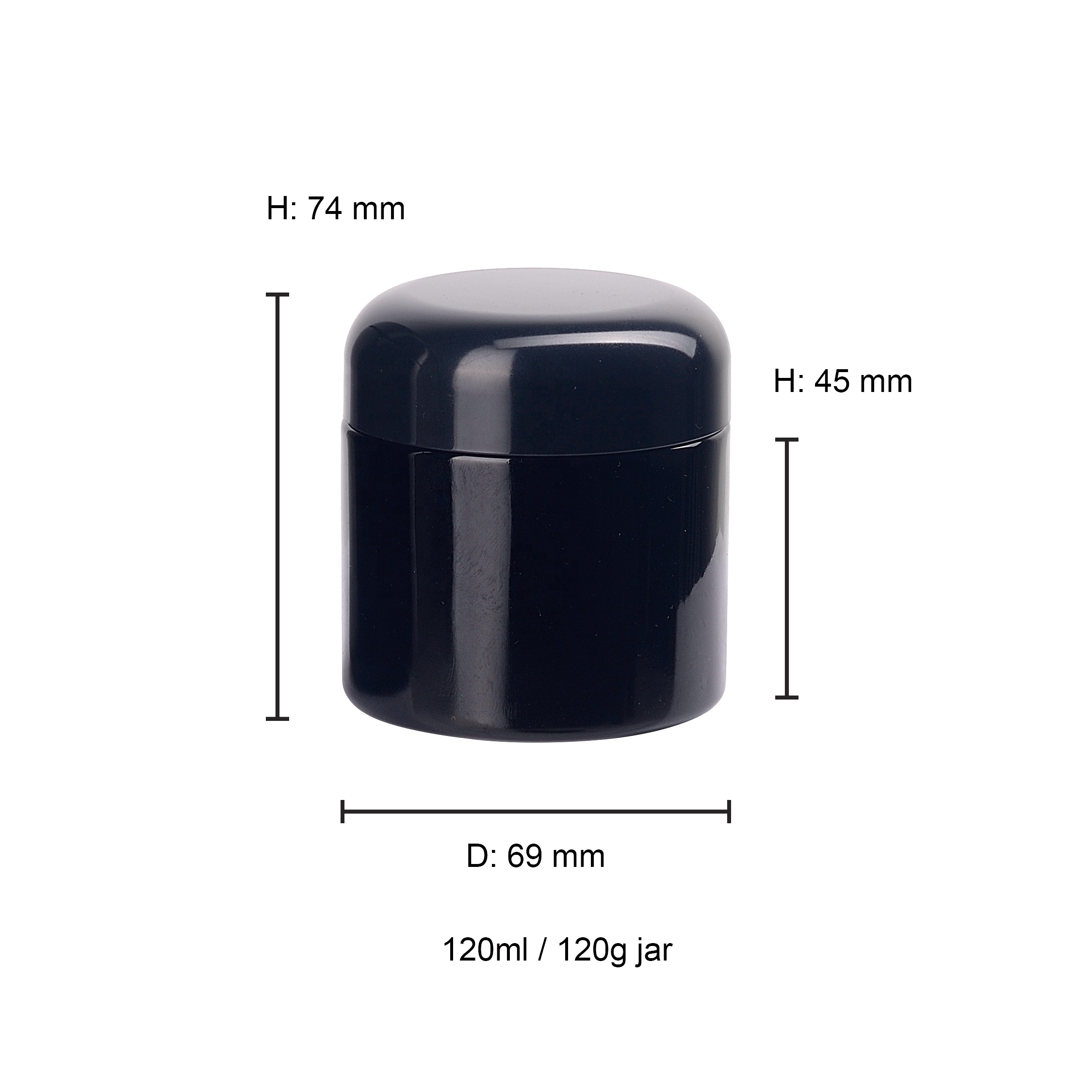 120 ml wide mouth black glass jar 4 oz empty violet dark glass 120 gr coffee jar contaier