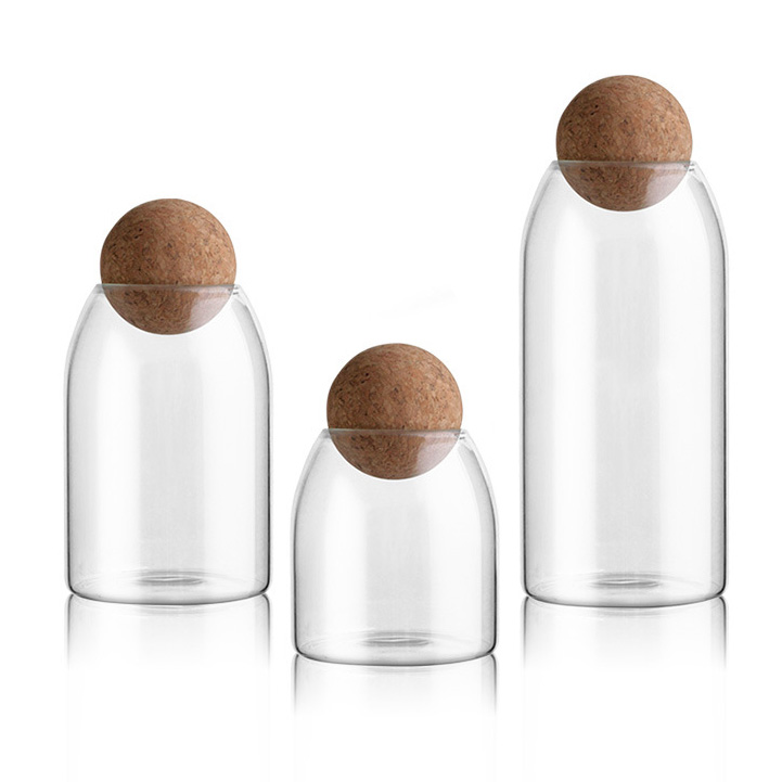 1200ml food storage container borosilicate glass tin can packaging storage bottles & jars