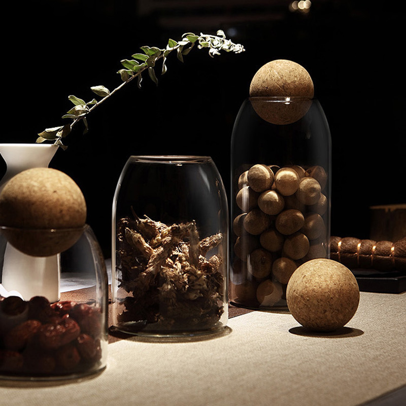 1200ml food storage container borosilicate glass tin can packaging storage bottles & jars