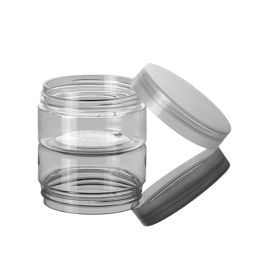 120G transparent PET cream packaging with clean lid ,clear plastic 120g cosmetic container ,empty 4 ounce clear Cosmetic Jar