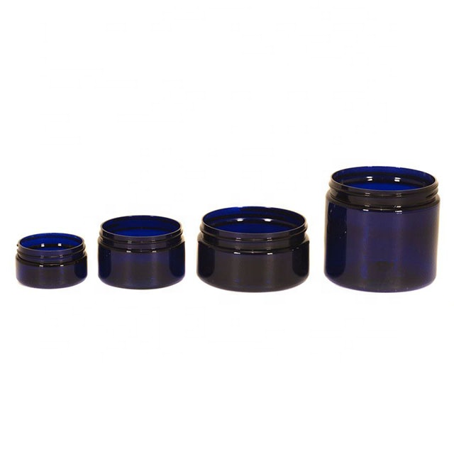 120g 200g 250g 4oz Straight Sided PET Clear Plastic Jar Low Profile BPA-Free Face Cream body Butter Jars
