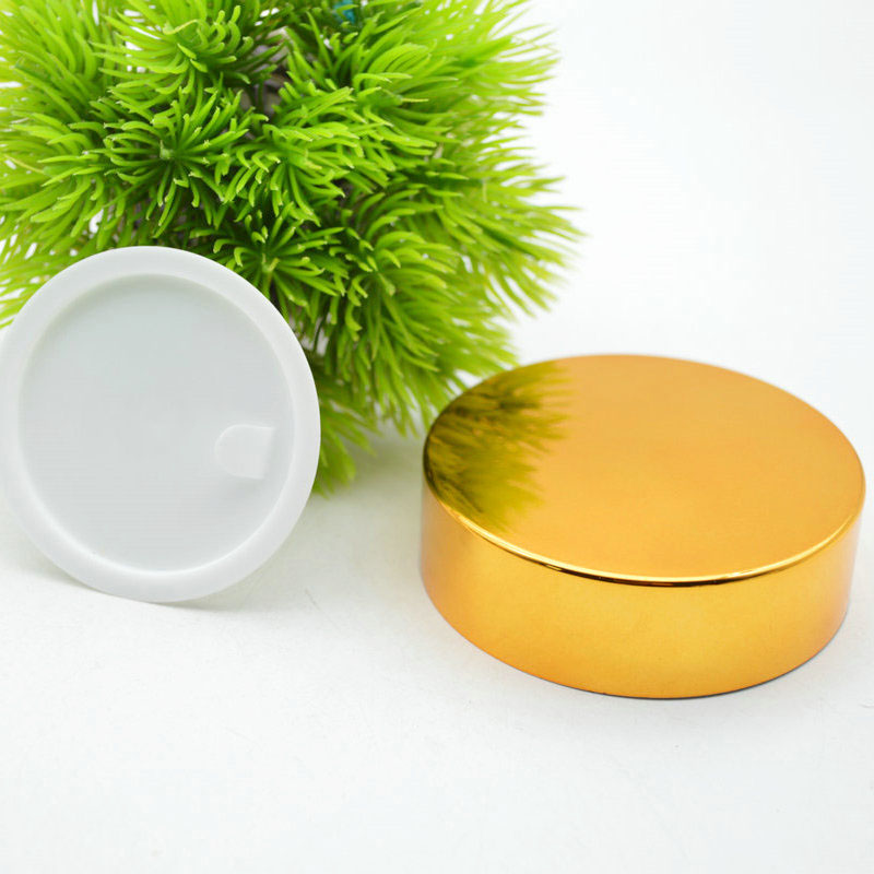 120g Round Cream Jar, Glass cosmetic Jar packaging with Gold Cover wholesale